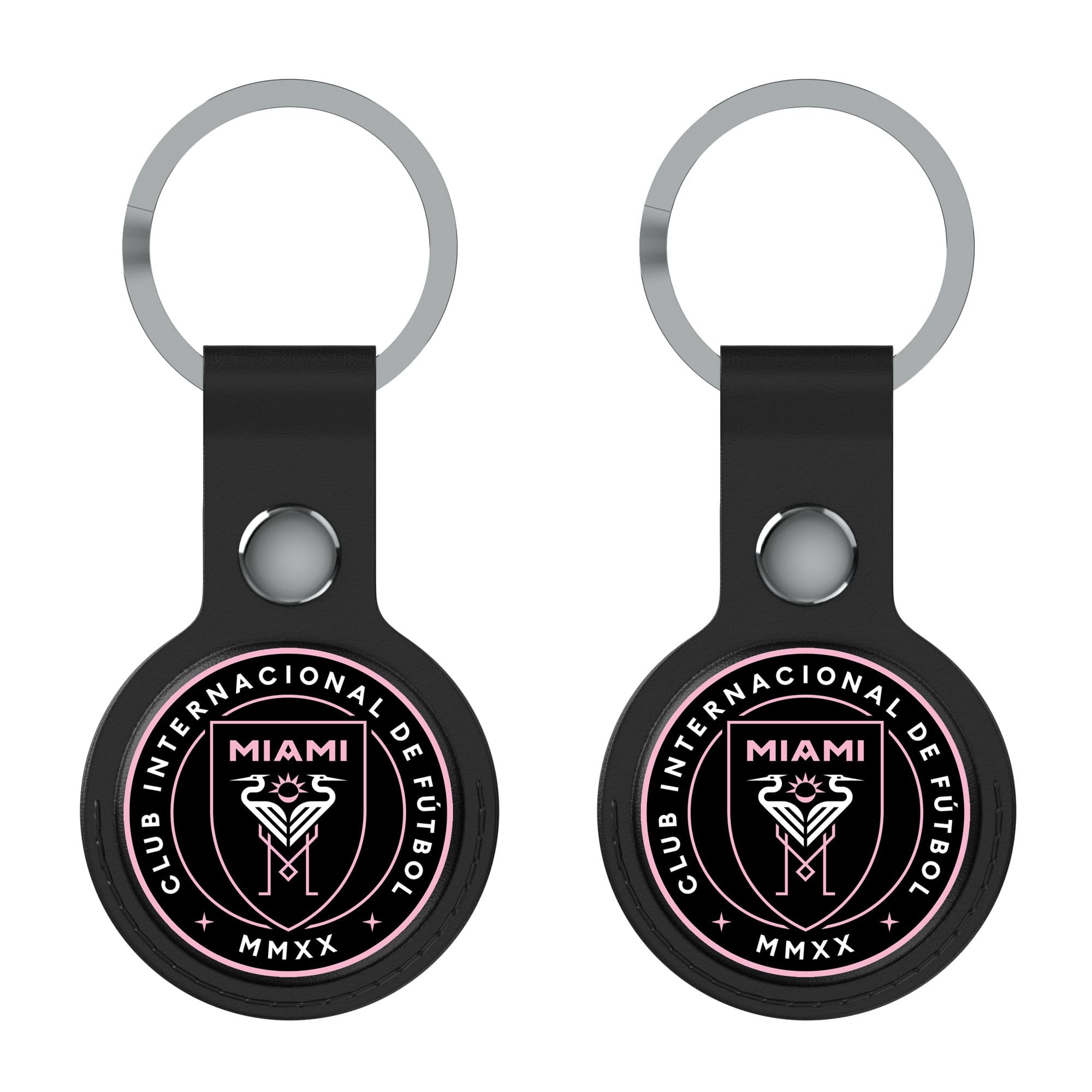 Keyscaper - Inter Miami CF Two-Pack AirTag Holders - Black