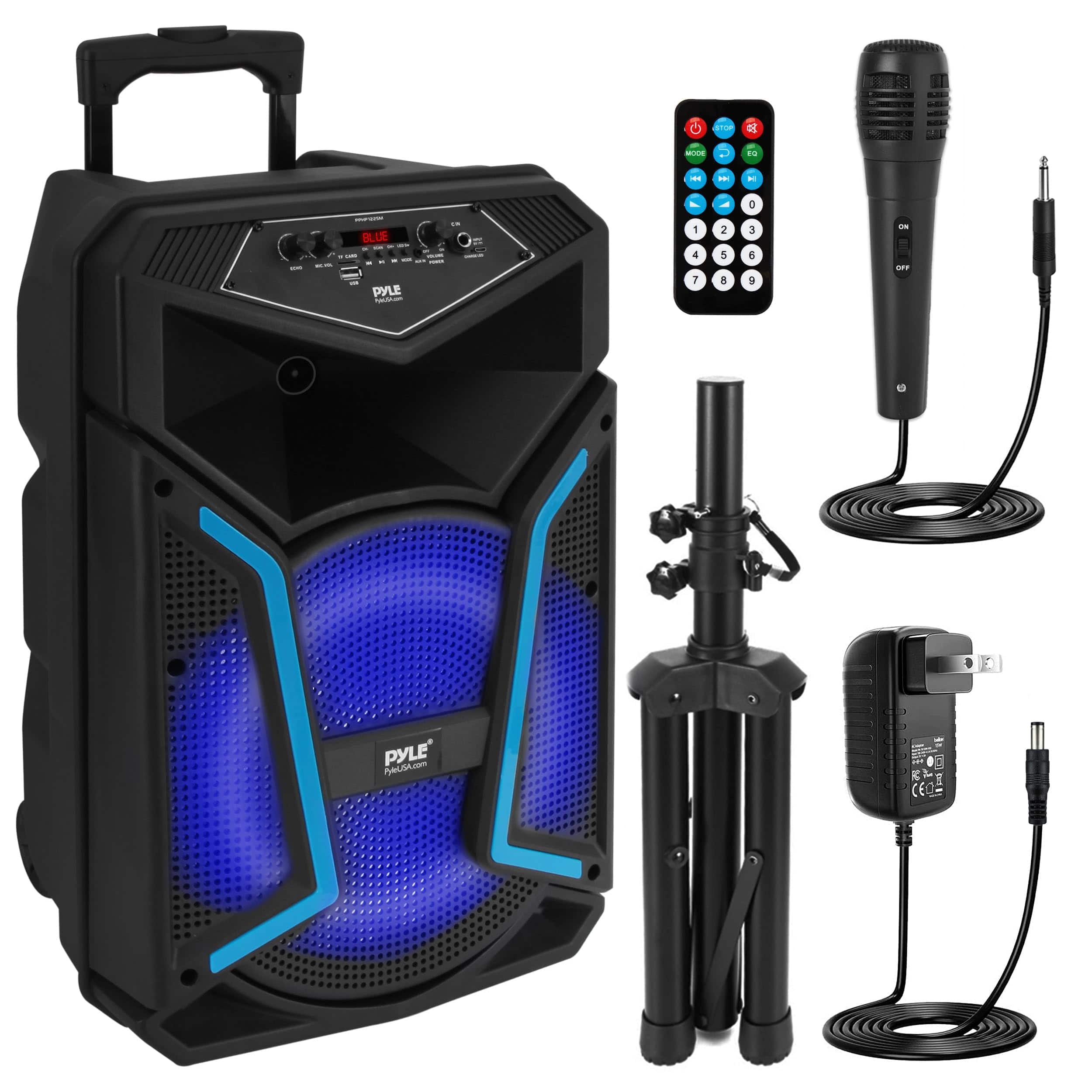 PYLE - Portable Bluetooth PA Speaker System - 800W