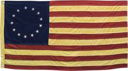 BreeBe - Aged Betsy Ross Flag 28" - Red, White, Blue