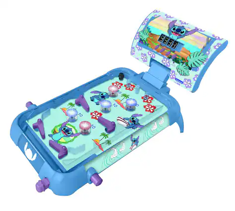 Front. Lexibook - Disney Stitch Electronic Table Pinball with Sounds, Lights & Digital Scoring.