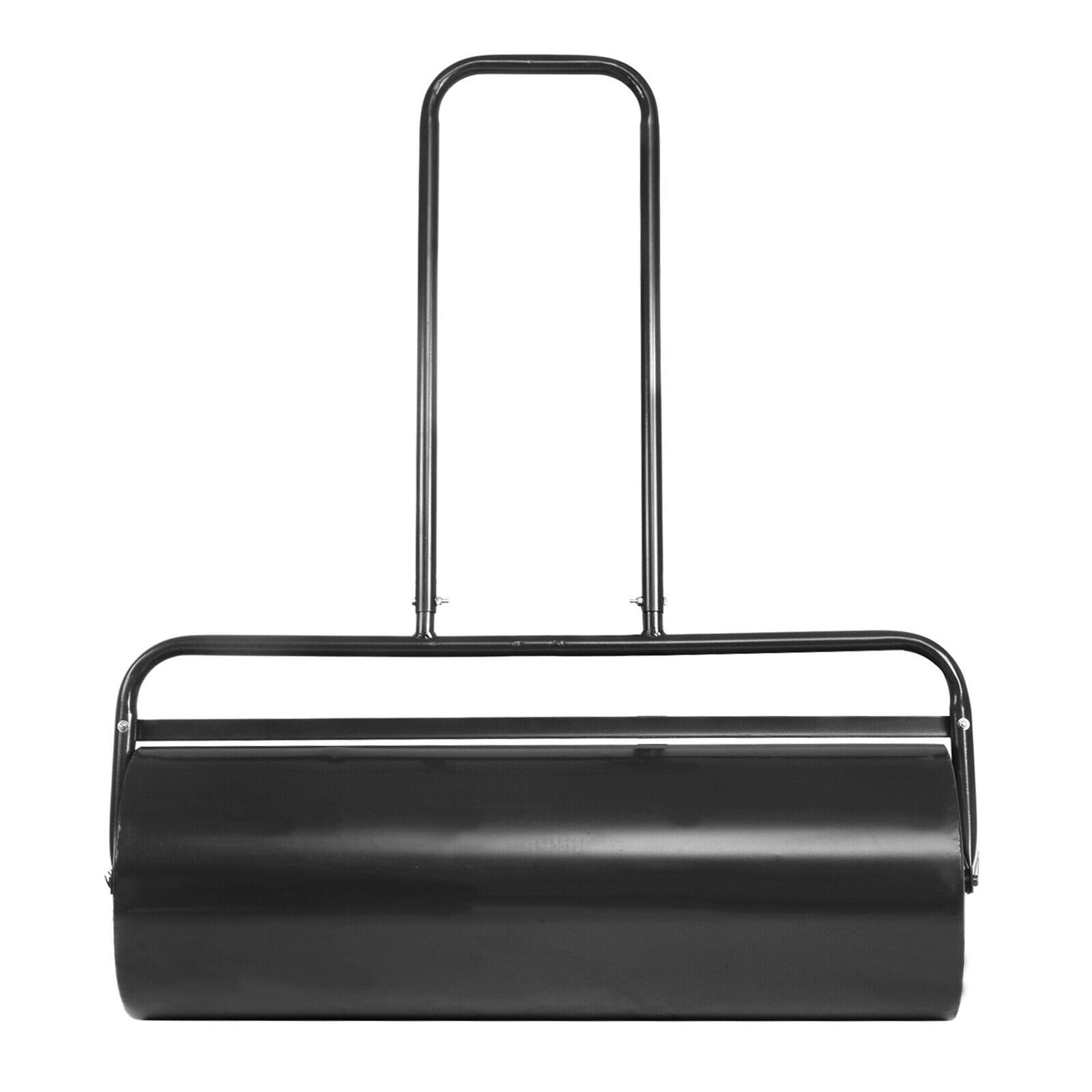 Alt View 6. Gymax - Gymax 13-Gallon Lawn Roller Heavy-Duty Steel Push/Pull Sod Roller 24'' x13'' Black - Black.