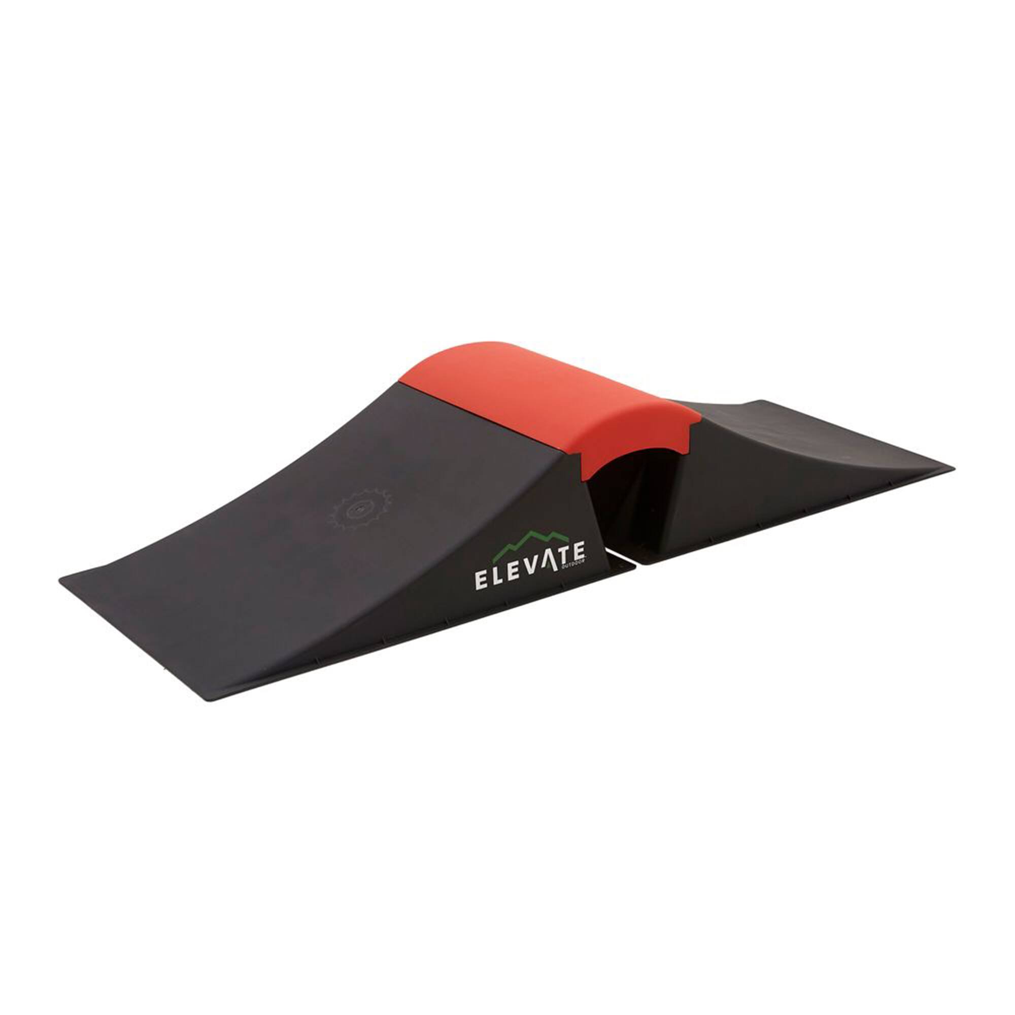Front. Elevate Outdoor - Elevate Outdoor Wave Skateboard Ramp 3-Piece Set with 3 Setup Options, Orange - Black and Orange.