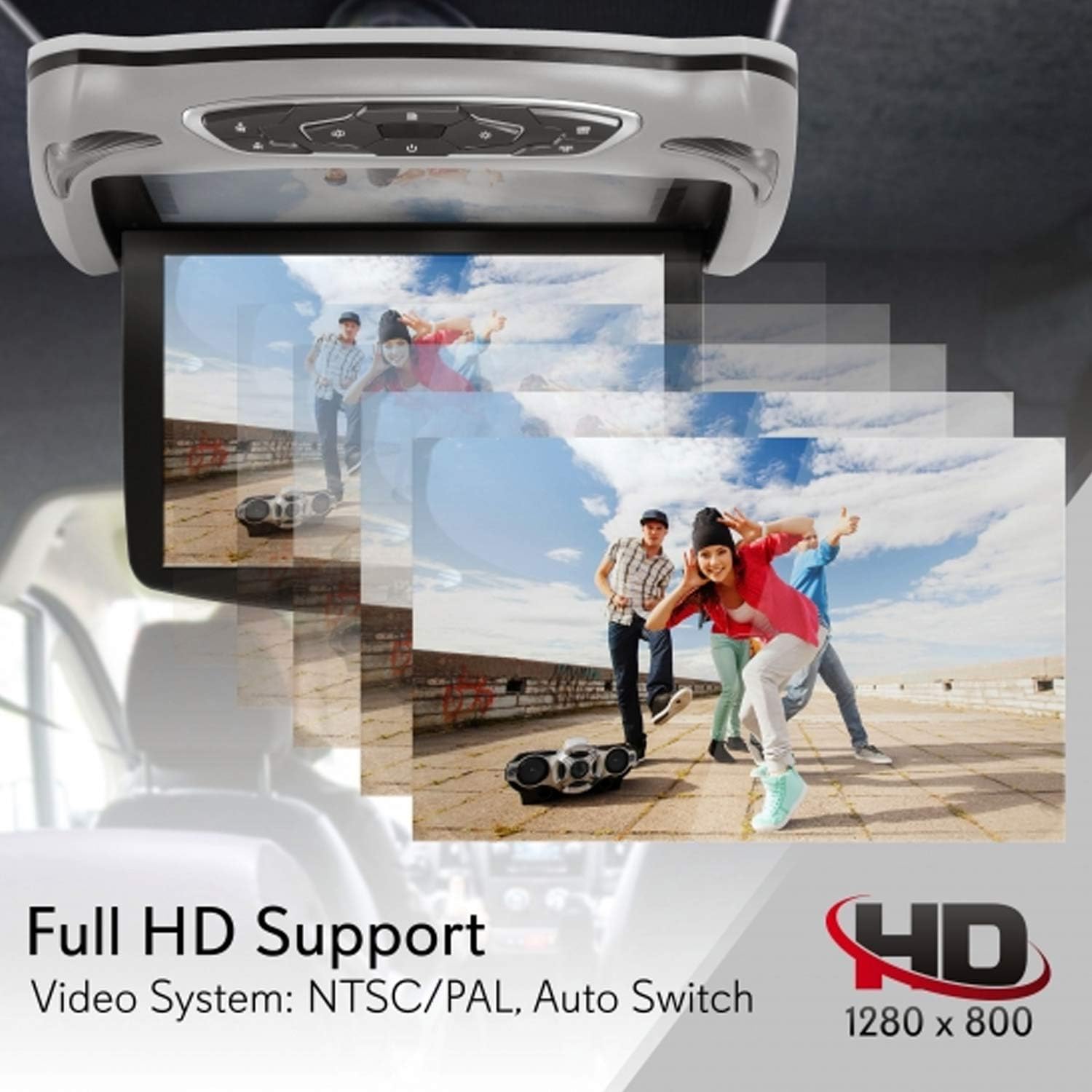 Full HD Support  
Video System: NTSC/PAL, Auto Switch  
1280 x 800
