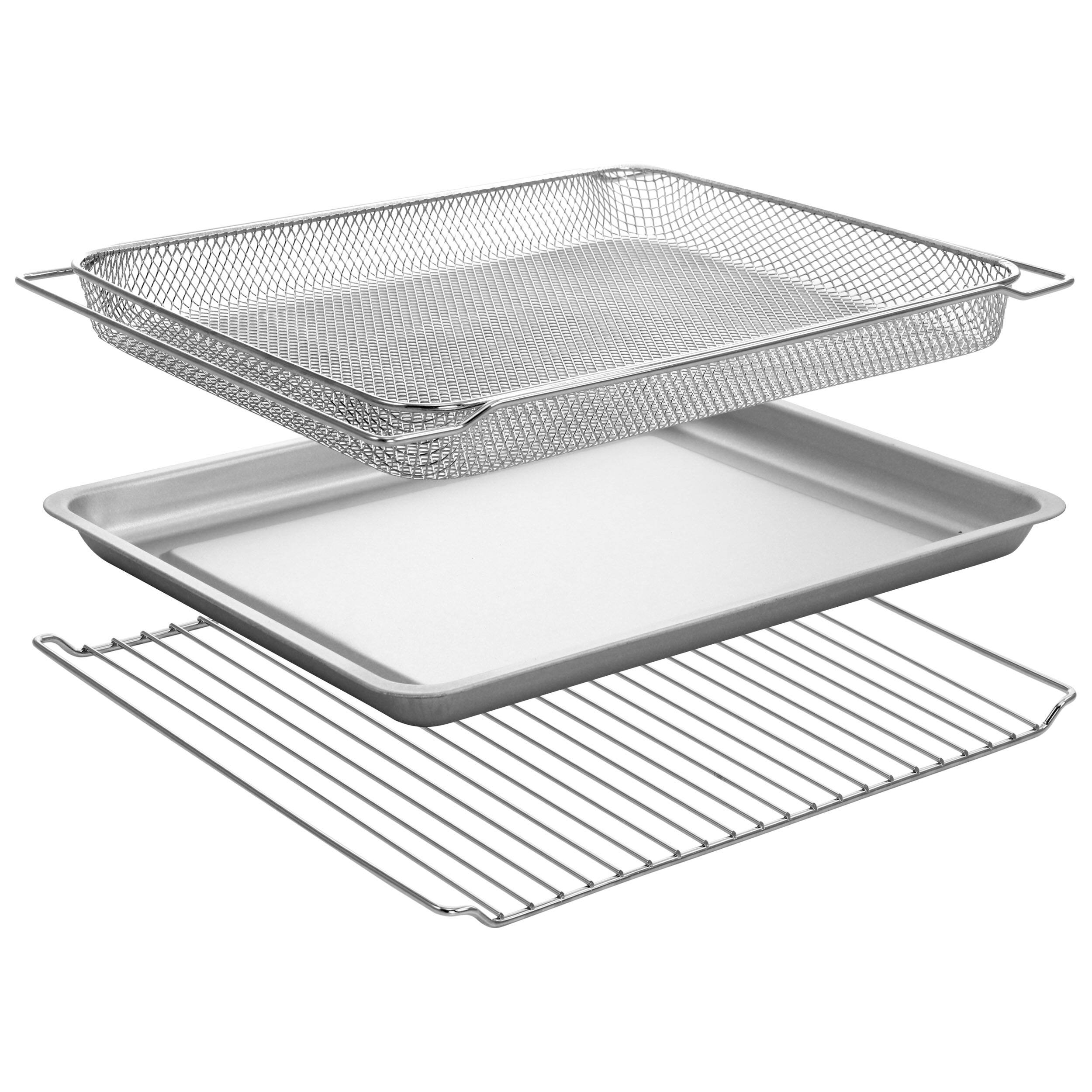 Alt View 7. MegaChef - MegaChef Multifunction Air Fryer Toaster Oven with 21 Presets - Silver.