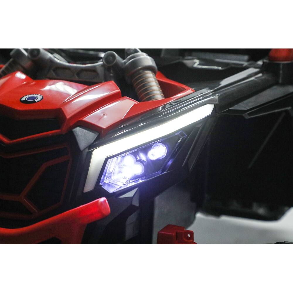 Alt View 8. Ropilly - Ropilly 24V Kids Ride on UTV with Parental Remote 4-Wheel Suspension Red.