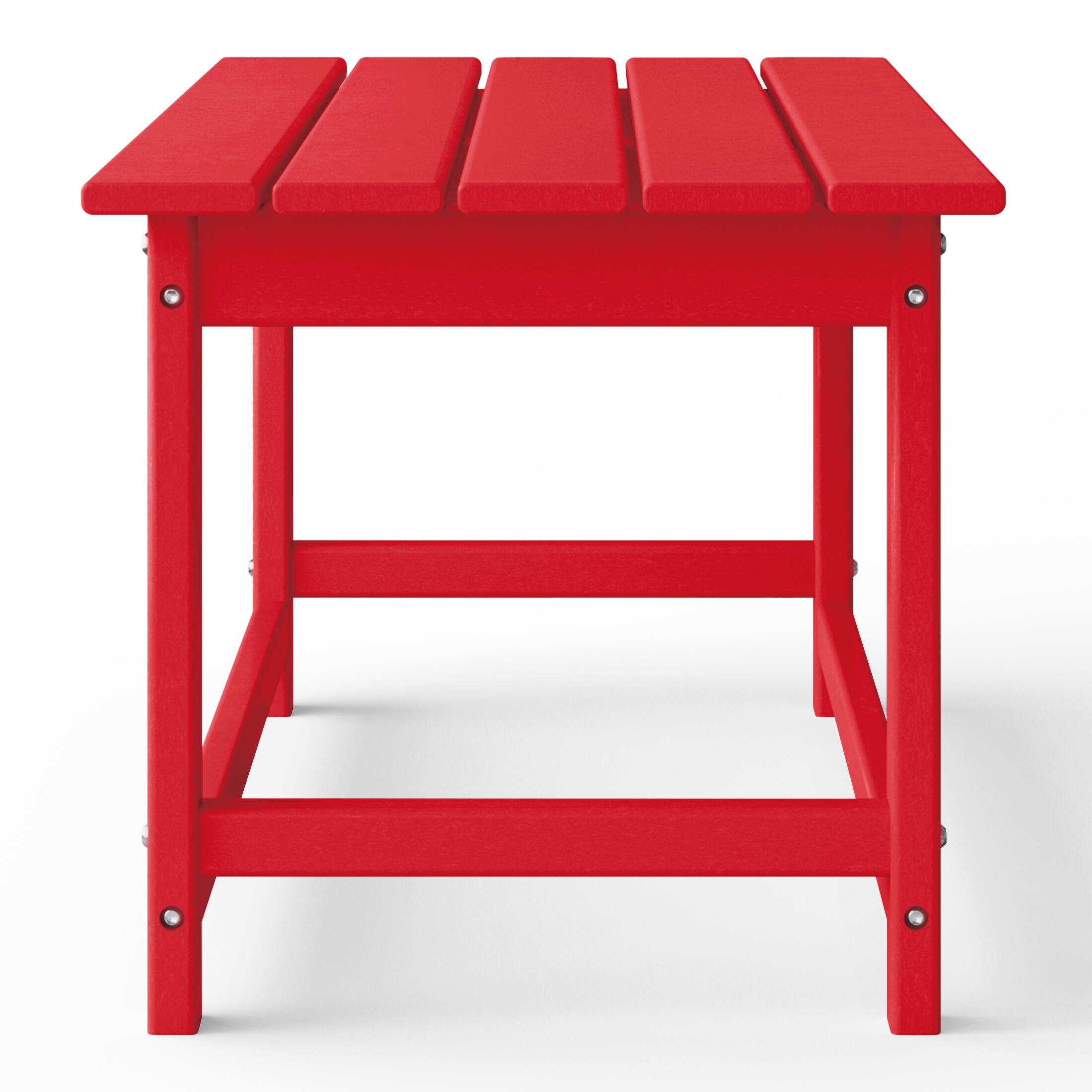 Alt View 1. WestinTrends - WestinTrends Malibu 35" length outdoor Coffee table for Adirondack chair - Red.