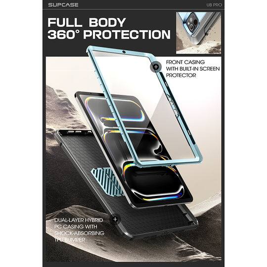 SUPCASE UB PRO

FULL BODY 360° PROTECTION

FRONT CASING WITH BUILT-IN SCREEN PROTECTOR

DUAL-LAYER HYBRID PC CASING WITH SHOCK-ABSORBING TPU BUMPER