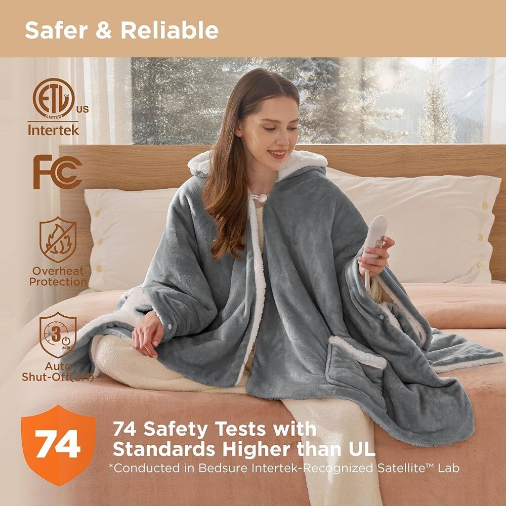 Safer & Reliable

ETL US LISTED  
Intertek  
FC  
Overheat Protection  
Auto Shut-Off (3H)  

74 Safety Tests with Standards Higher than UL  
*Conducted in Bedsure Intertek-Recognized Satellite™ Lab