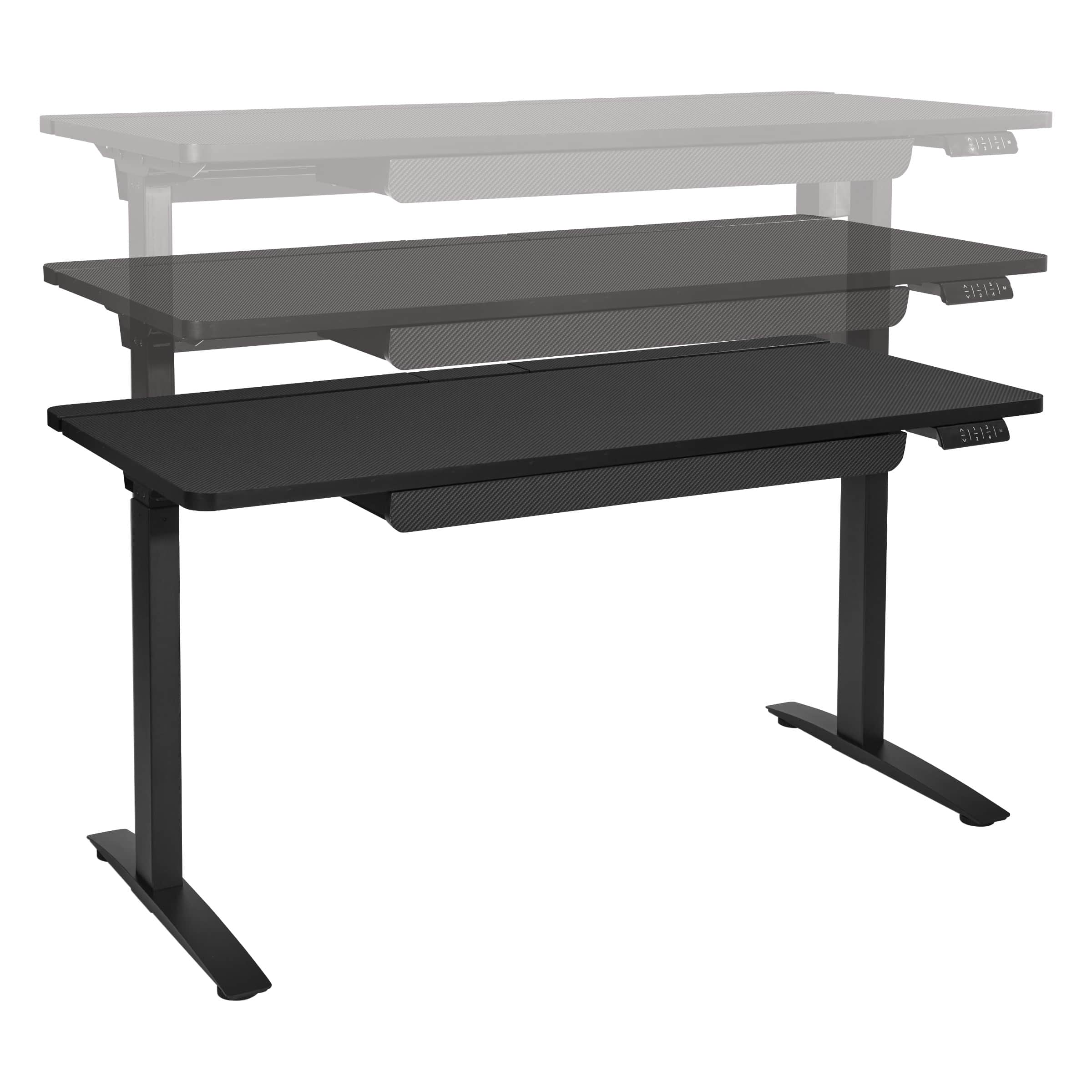 Alt View Zoom 11. OSP Home Furnishings - Kilo55 Battlestation Gaming Electric Lift Desk - Gray.
