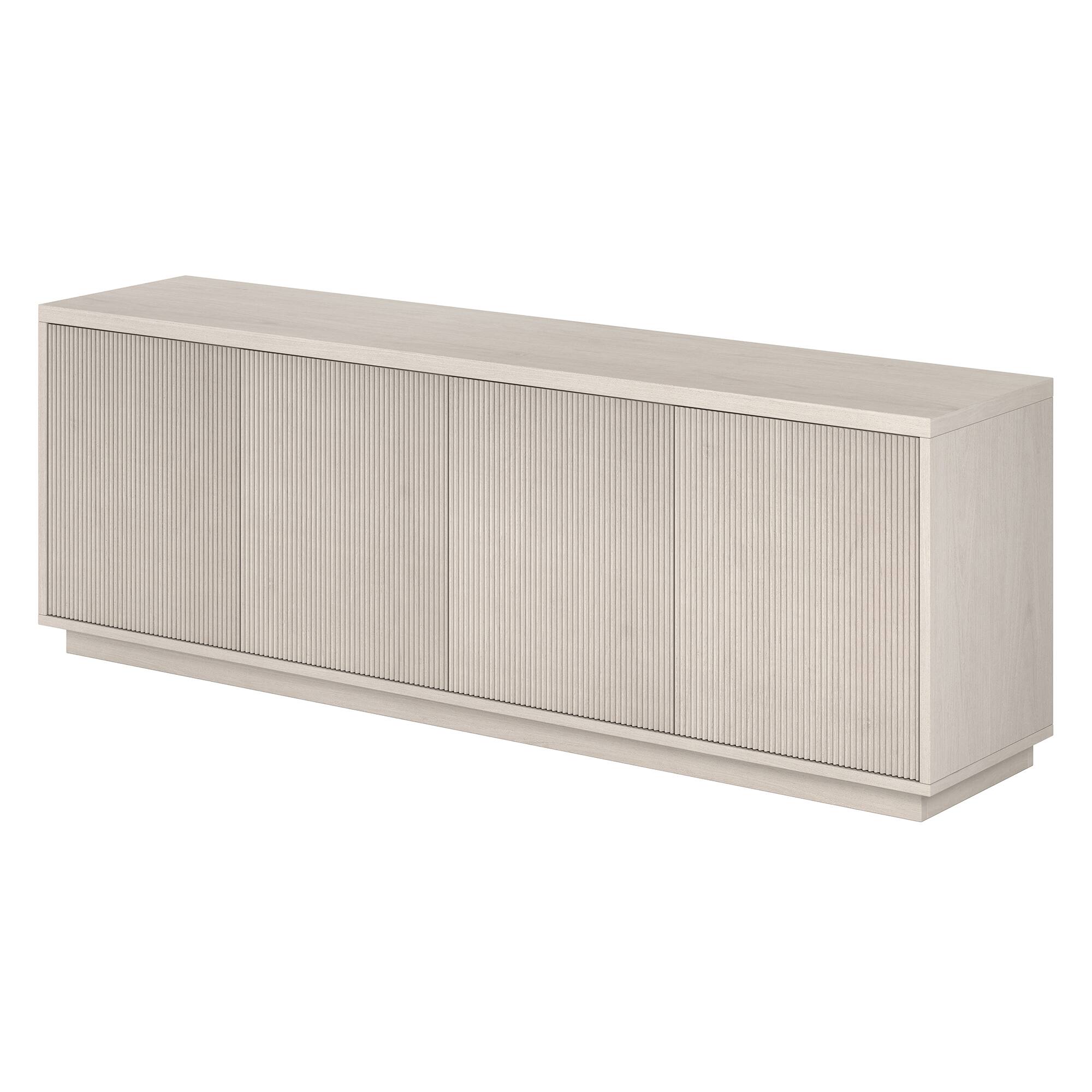 Alt View 14. Hudson&Canal - Hanson TV Stand for Most TVs up to 75" - Alder White.