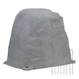 Sunnydaze - Flat-Top Artificial Landscape Rock with Stakes - Gray