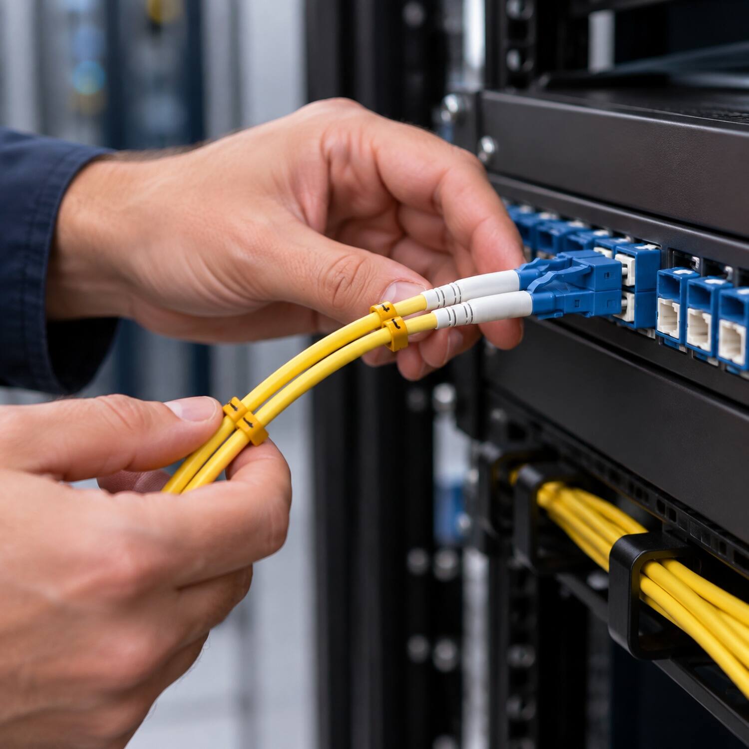 Back. Sanoxy - 15m LC/LC Duplex 9/125 Single Mode Fiber Optic Cable - Multi.