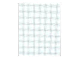 TOPS - Graph Pad, 8.5" x 11", Graph, 50 Sheets/Pad (TOP 33041) - White