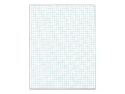 Front. TOPS - TOPS Graph Pad, 8.5" x 11", Graph, White, 50 Sheets/Pad (TOP 33041) - White.