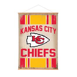 Evergreen Enterprises - Kansas City Chiefs 36" x 54" Large Canvas Wall Art Tapestry with Wood Frame - Multicolor