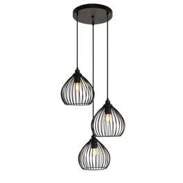 Living District - Sayer Collection Pendant D16.0 H23.1 Lt:3 Finish - Black