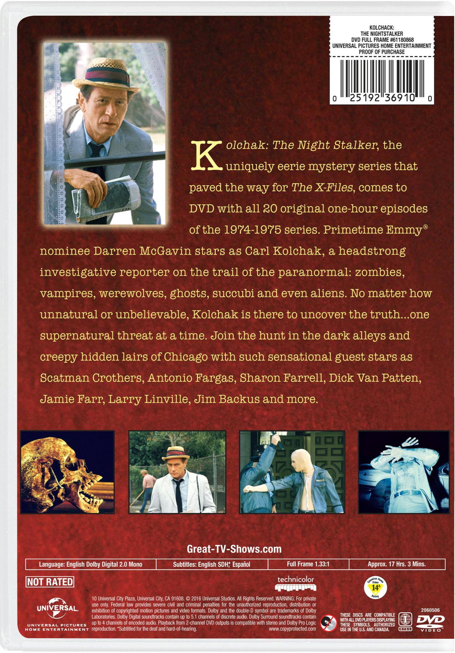 Angle. Kolchak - The Night Stalker: Complete Series [DVD].