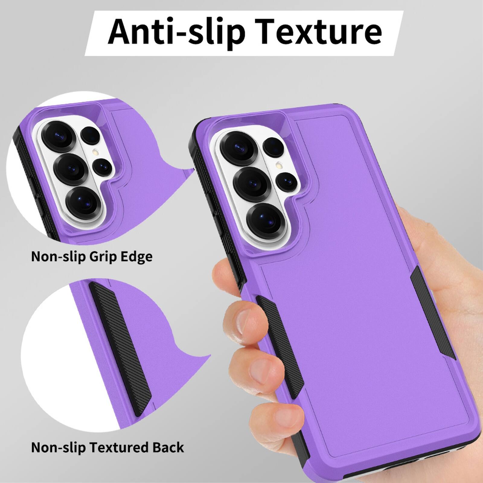 Anti-slip Texture

Non-slip Grip Edge

Non-slip Textured Back