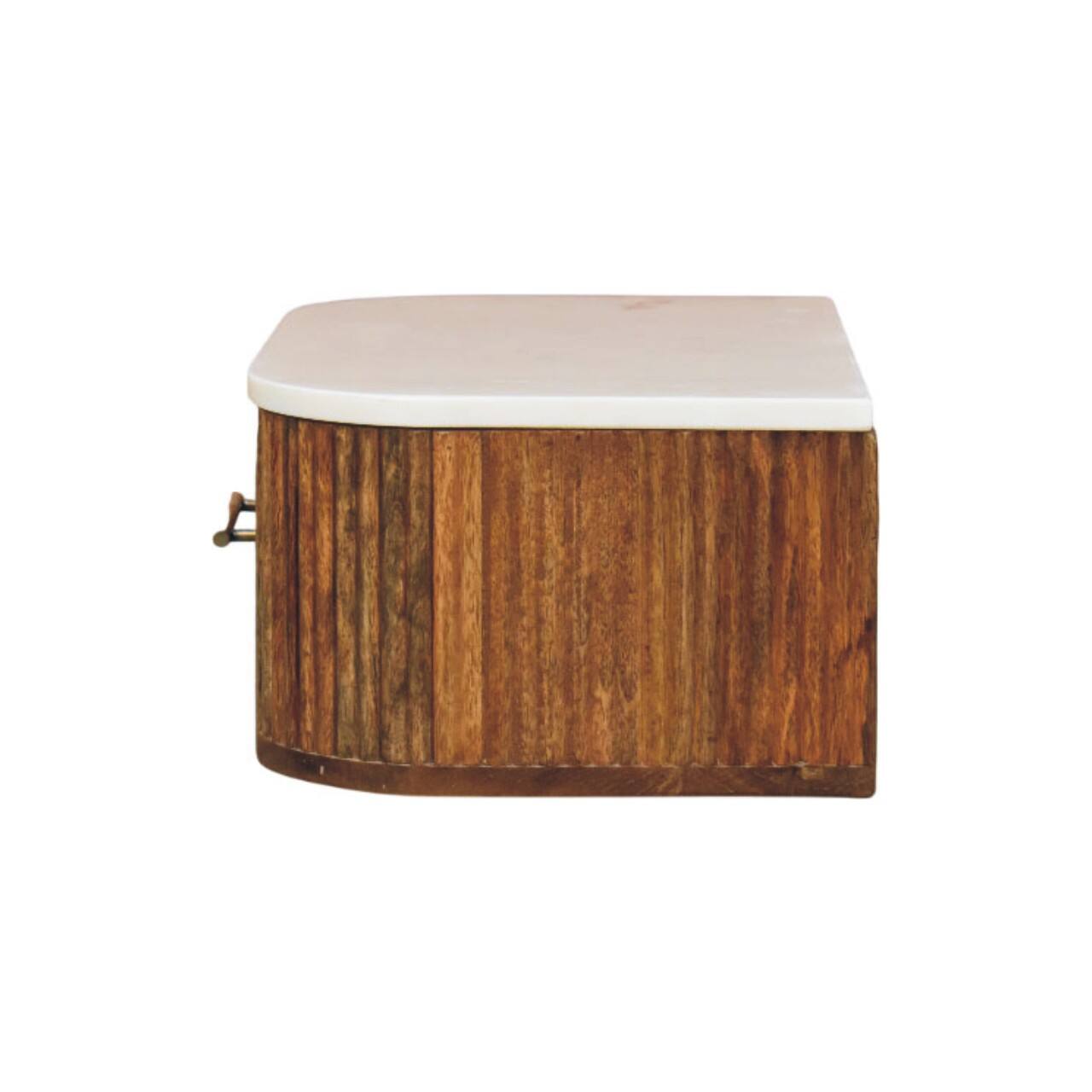 Alt View 7. Artisan Furniture - Artisan Furniture Solid Wood Beaumont Wall-Mounted Bedside - Brown.