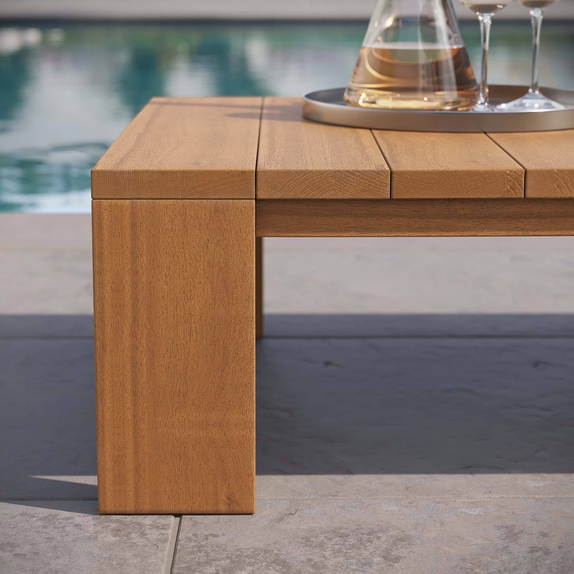 Alt View 2. Modway - Tahoe Outdoor Patio Acacia Wood Coffee Table by Modway - Natural.