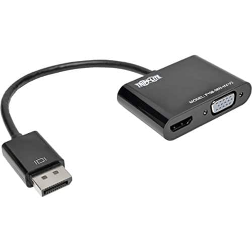 Tripp Lite - DisplayPort 1.2 to VGA/HDMI All-in-One Converter Adapter, 4K x 2K HDMI