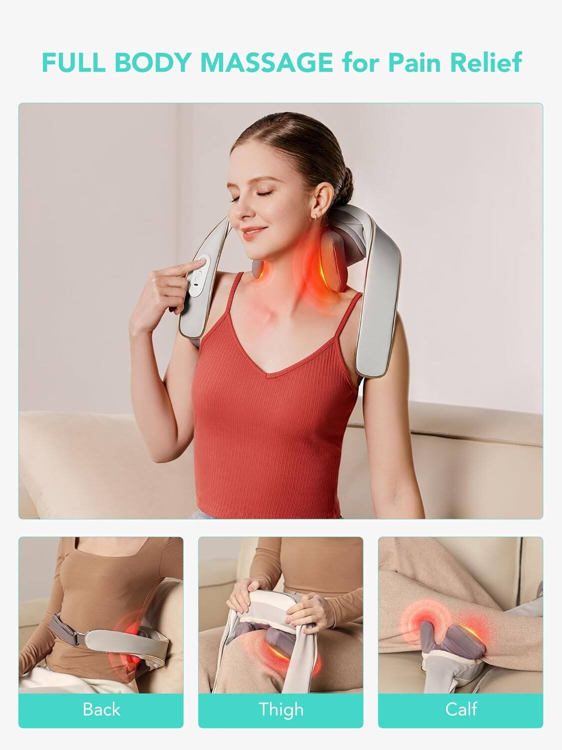 FULL BODY MASSAGE for Pain Relief

Back  
Thigh  
Calf