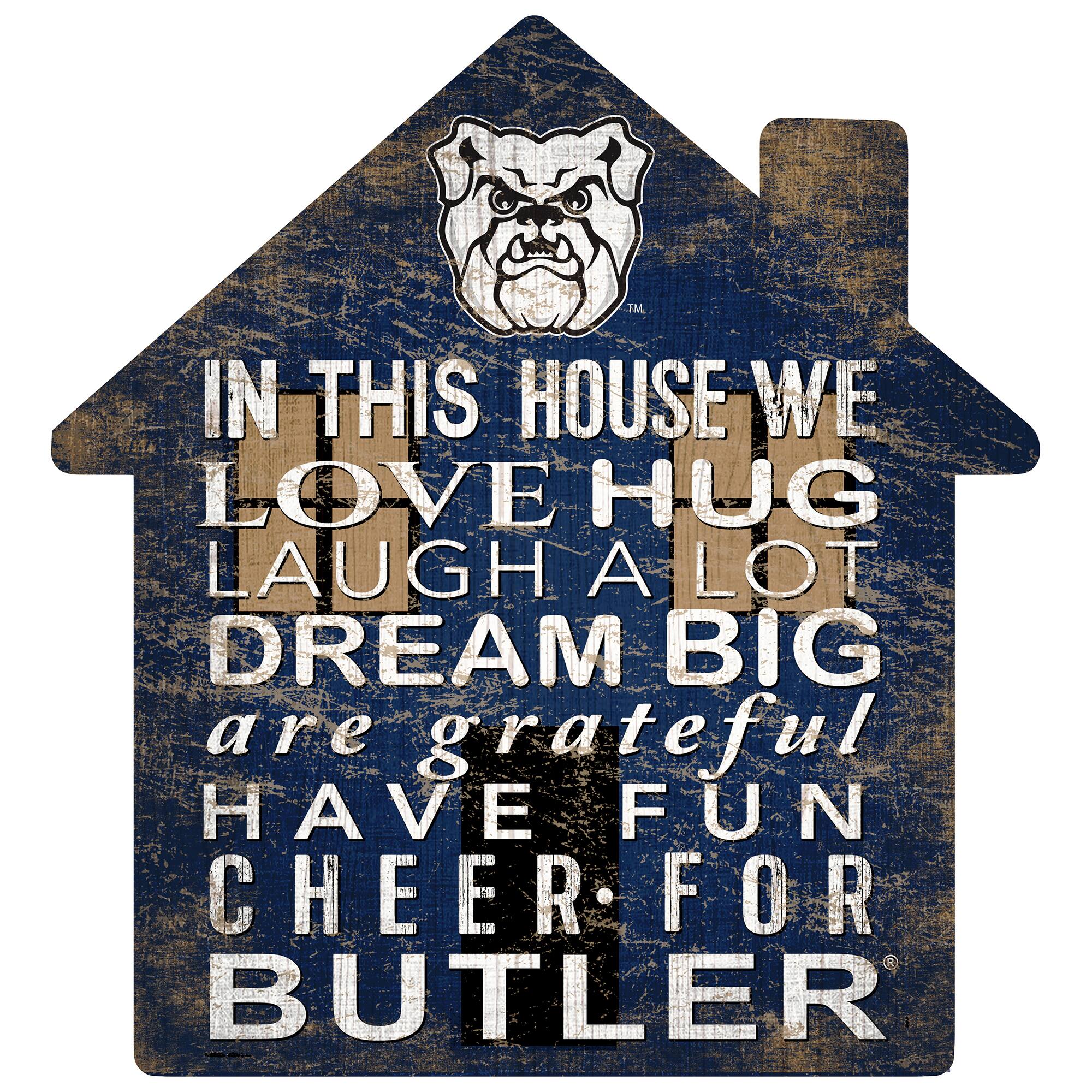 Butler Bulldogs 12'' Team House Sign