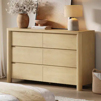 ModernMate 6 Drawers Dresser Modern Natural Wood 52.75" W Dresser Chest for Bedroom Living Room Natural Oak BBYEXE260115000063 - Best Buy ModernMate 6 Drawers Dresser Modern Natural Wood 52.75" W Dresser Chest for Bedroom Living Room Natural Oak BBYEXE260115000063 - Best Buy