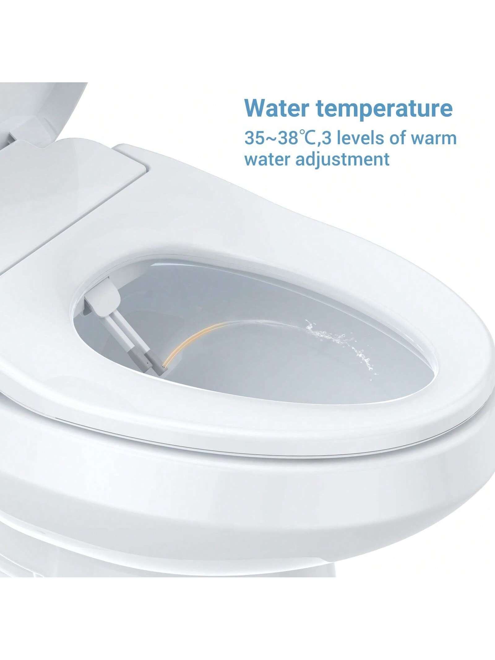 Water temperature  
35~38°C, 3 levels of warm water adjustment