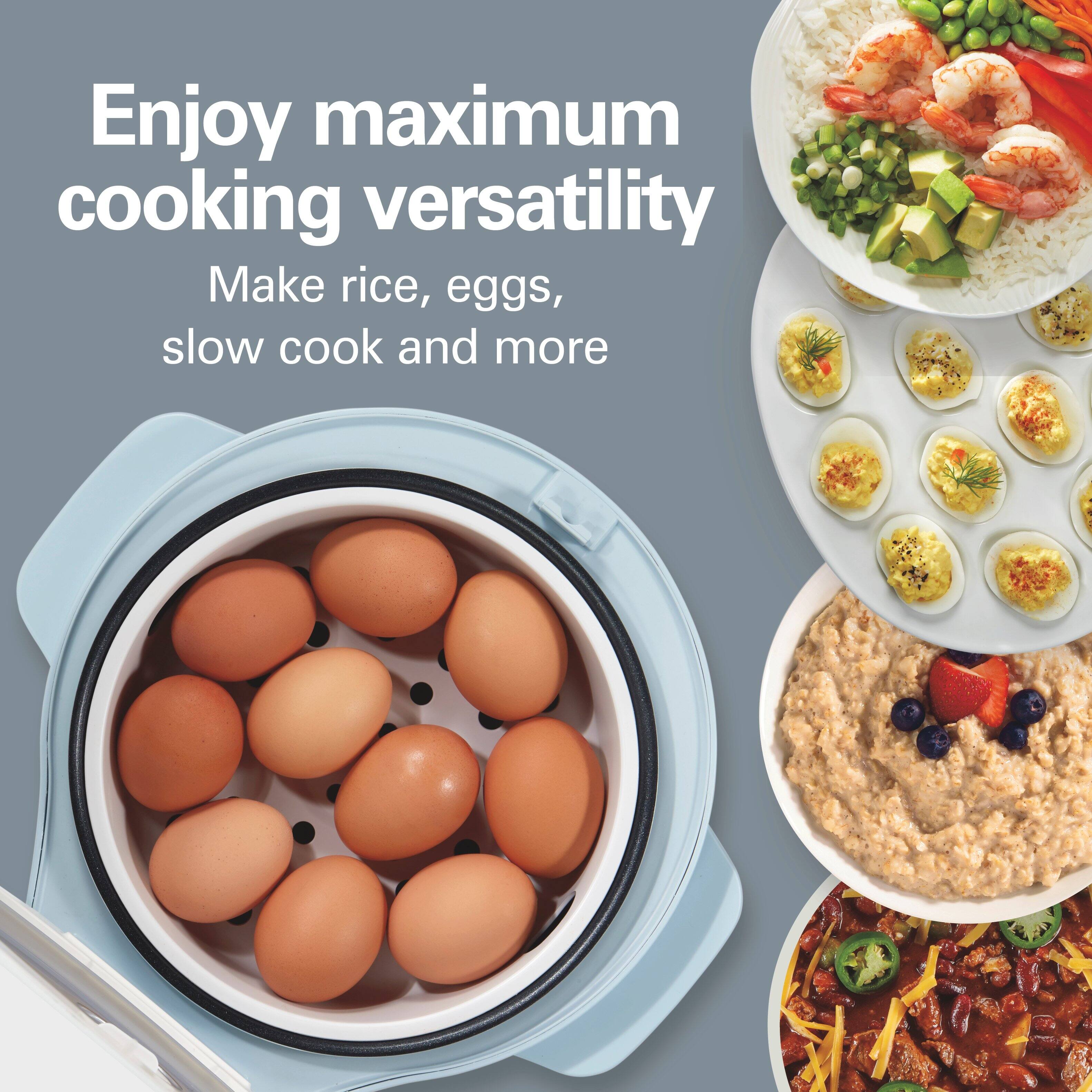 Enjoy maximum cooking versatility  
Make rice, eggs, slow cook and more