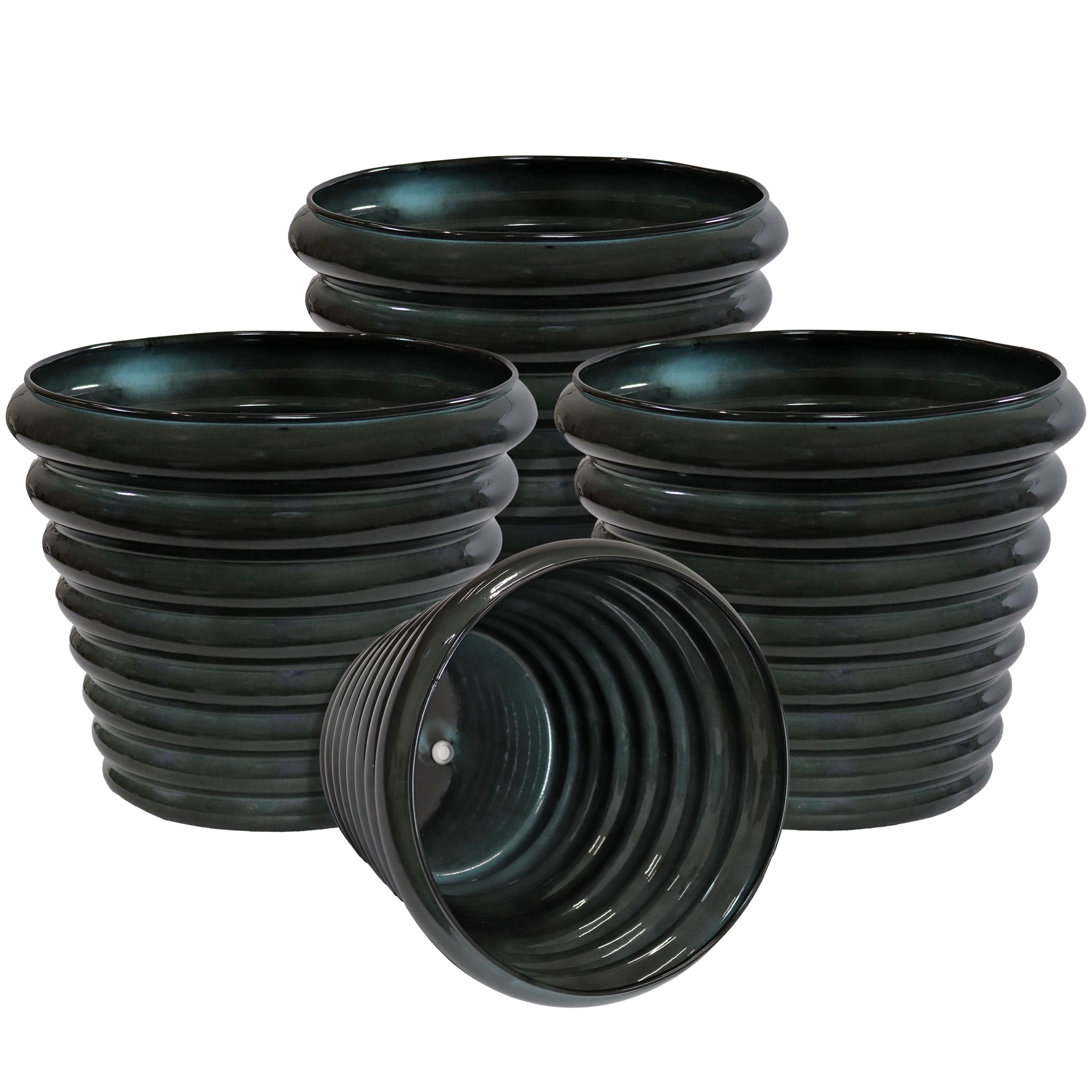 Sunnydaze - Molly Metal Planter - 12.5 in - Set of 4 - Juniper Glaze price history on PriceWatchPro