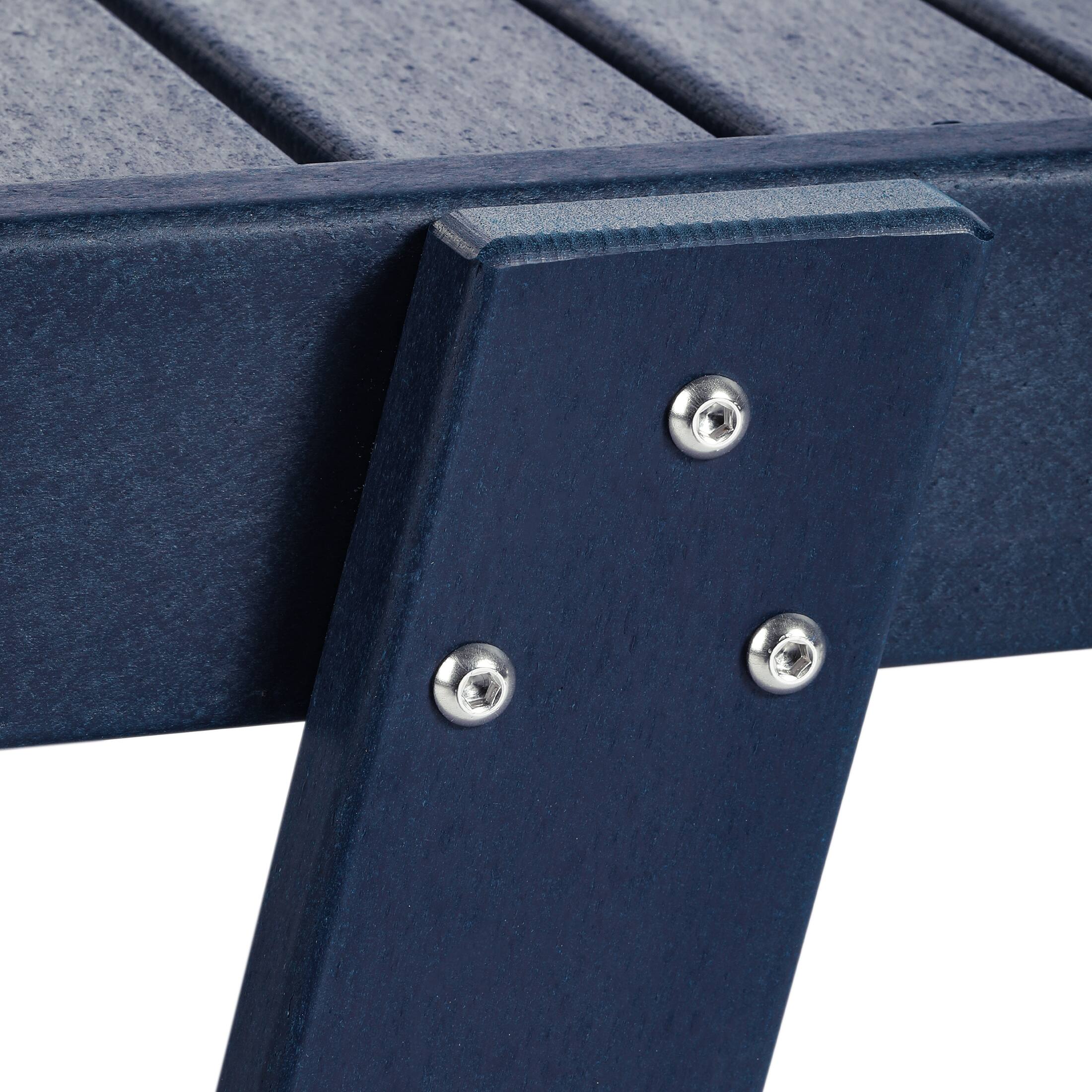 Alt View 5. WestinTrends - WestinTrends Malibu Poly Reclining Chaise Lounge - Navy Blue.