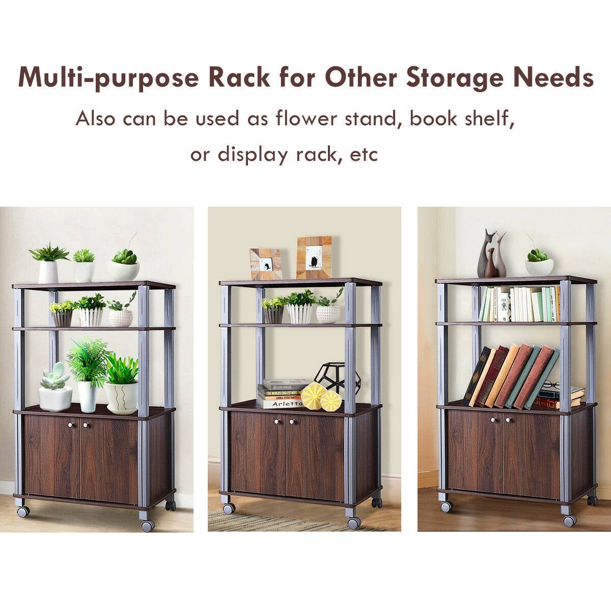 Multi-purpose Rack for Other Storage Needs

Also can be used as flower stand, book shelf, or display rack, etc