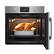 Alt View 2. Bosch - 500 Series 30" 4.6 Cu. Ft. Built-In Single Electric Smart Wall Oven True Convection, Right-Swing Door - Stainless Steel.