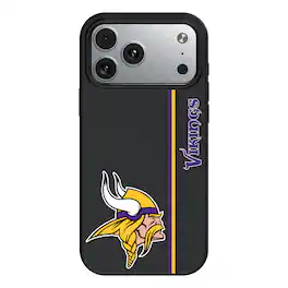 Keyscaper - NFL - Minnesota Vikings iPhone Magnetic Bump Case - 16 - Black