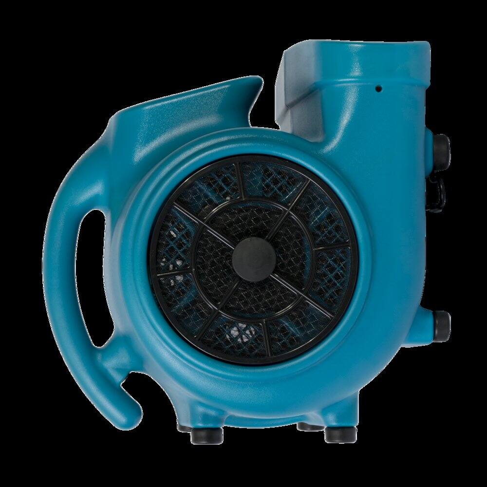 Alt View 1. XPOWER - 1/3 HP 2000 CFM 3 Speed, Floor Fan, Dryer, Blower with Timer and Filter Kit - Blue.