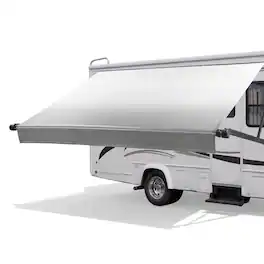 VEVOR - Motorized RV Awning Complete Kit, 17.06FT Electric Retractable RV Awning with Aluminum Alloy Frame & Waterproof Fabric - Gradient Gray