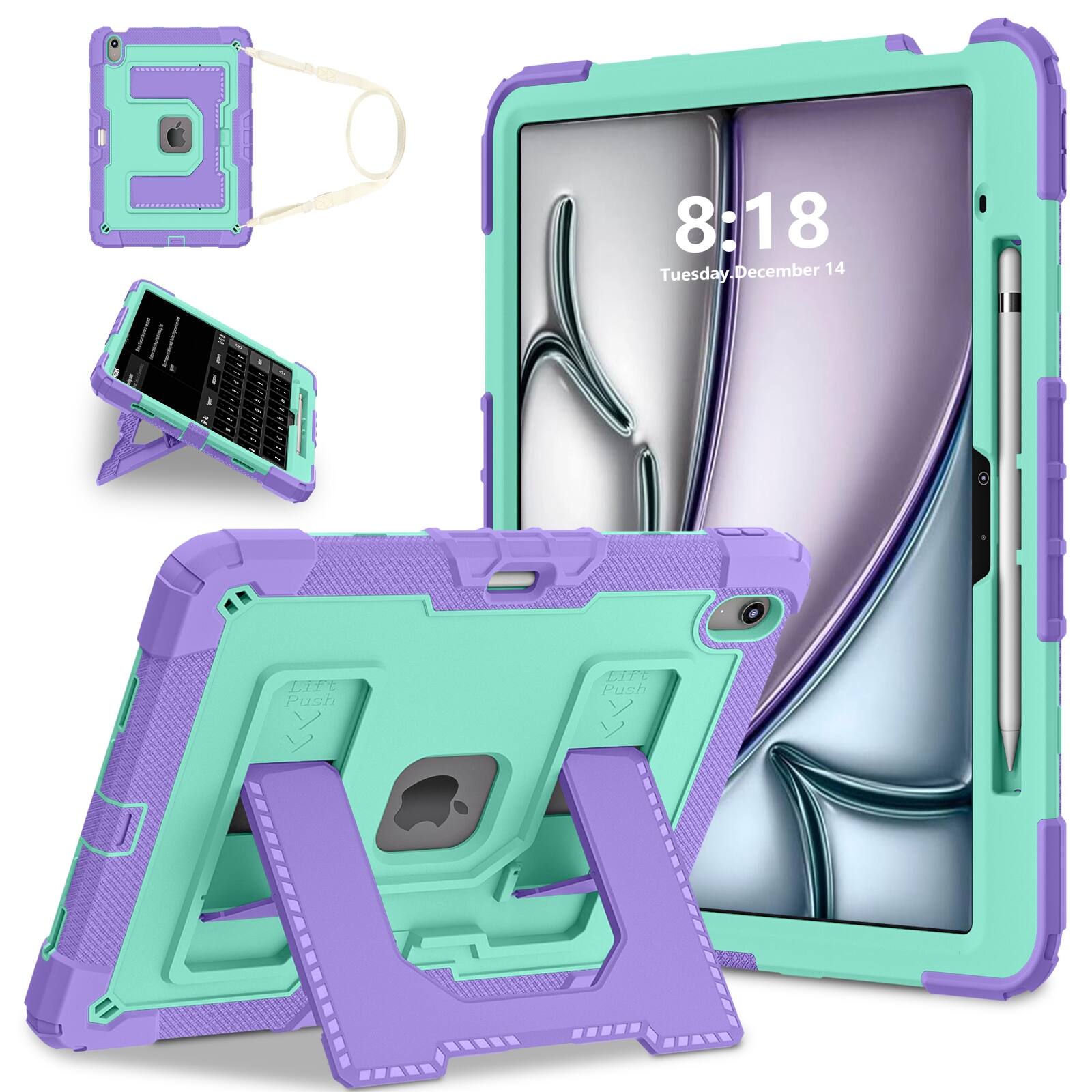 Mint+Purple
