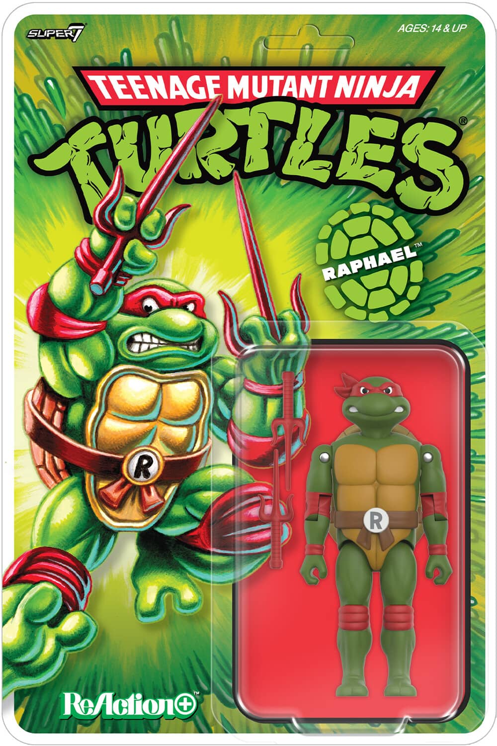 Super7 - Teenage Mutant Ninja Turtles - ReAction+ Wv1 - Raphael (TMNT) - COLLECTIBLES - Multicolor price history on PriceWatchPro