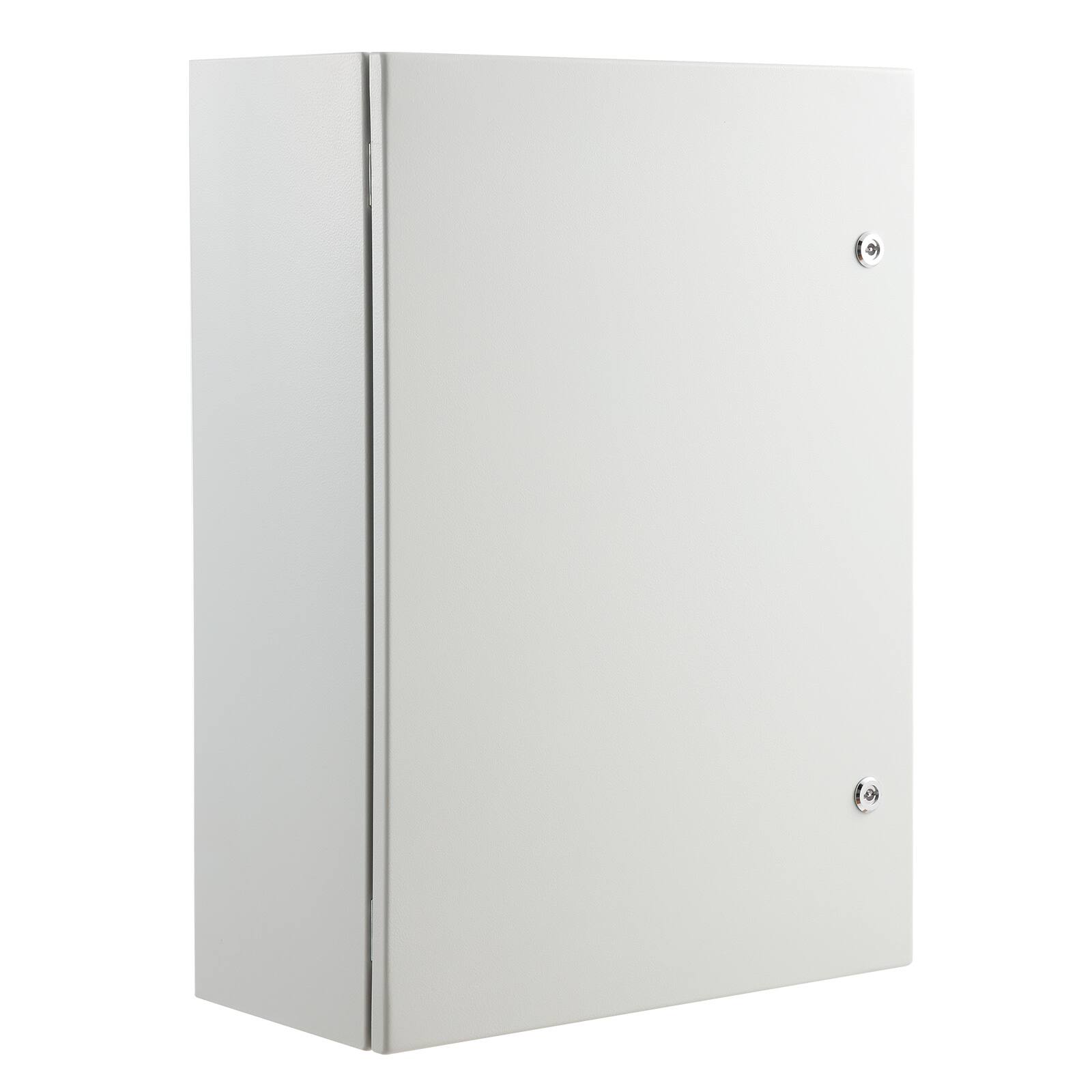 Alt View 5. VEVOR - Steel Electrical Box, 27.6 x 19.7 x 9.8 in, Cold Rolled Steel Electrical Enclosure Box, Wall-Mounted Outdoor Electronic - Grey.