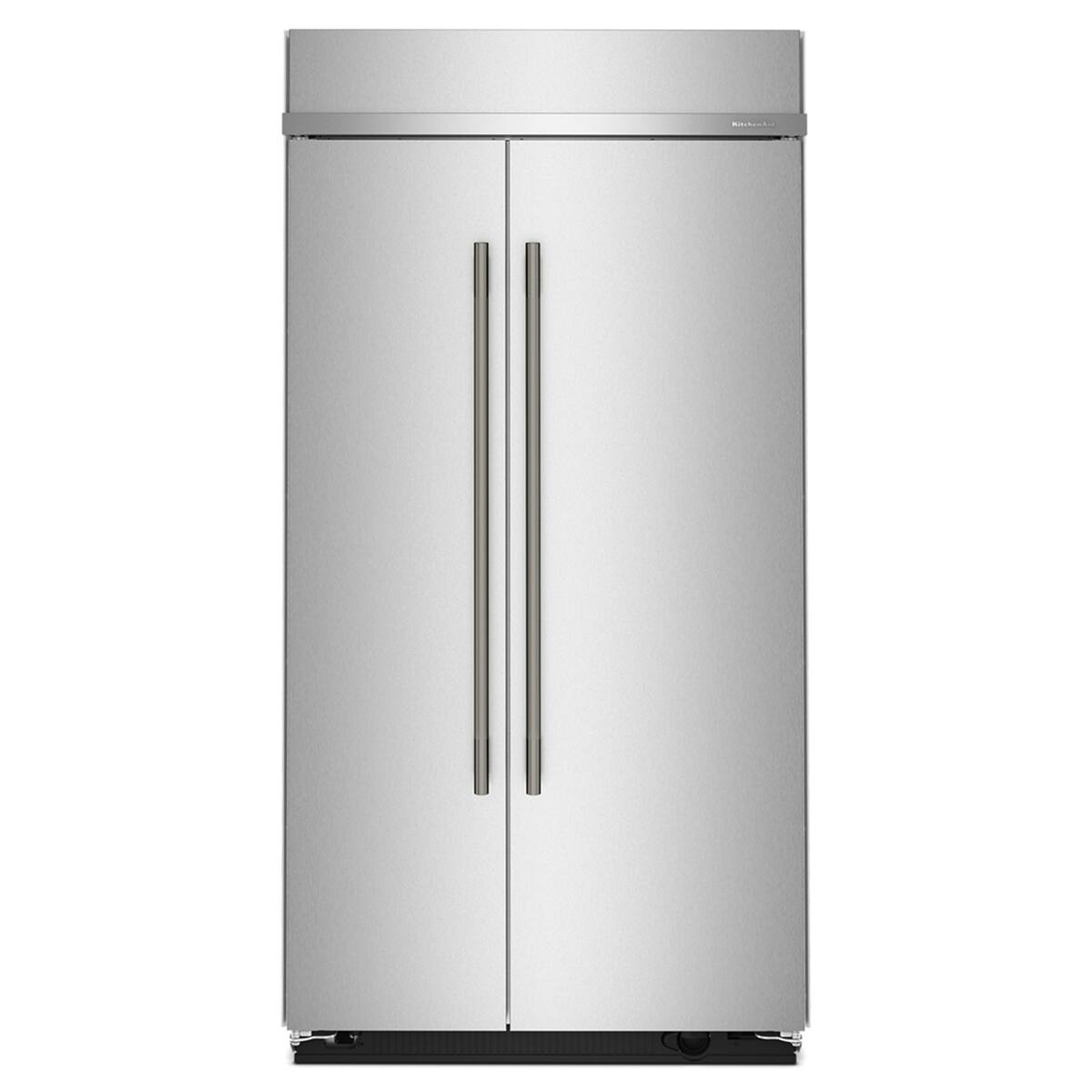 Alt View 4. KitchenAid - 25.5 Cu. Ft. Built-In Side-by-Side Refrigerator with Platinum Interior - Stainless Steel with PrintShield Finish.