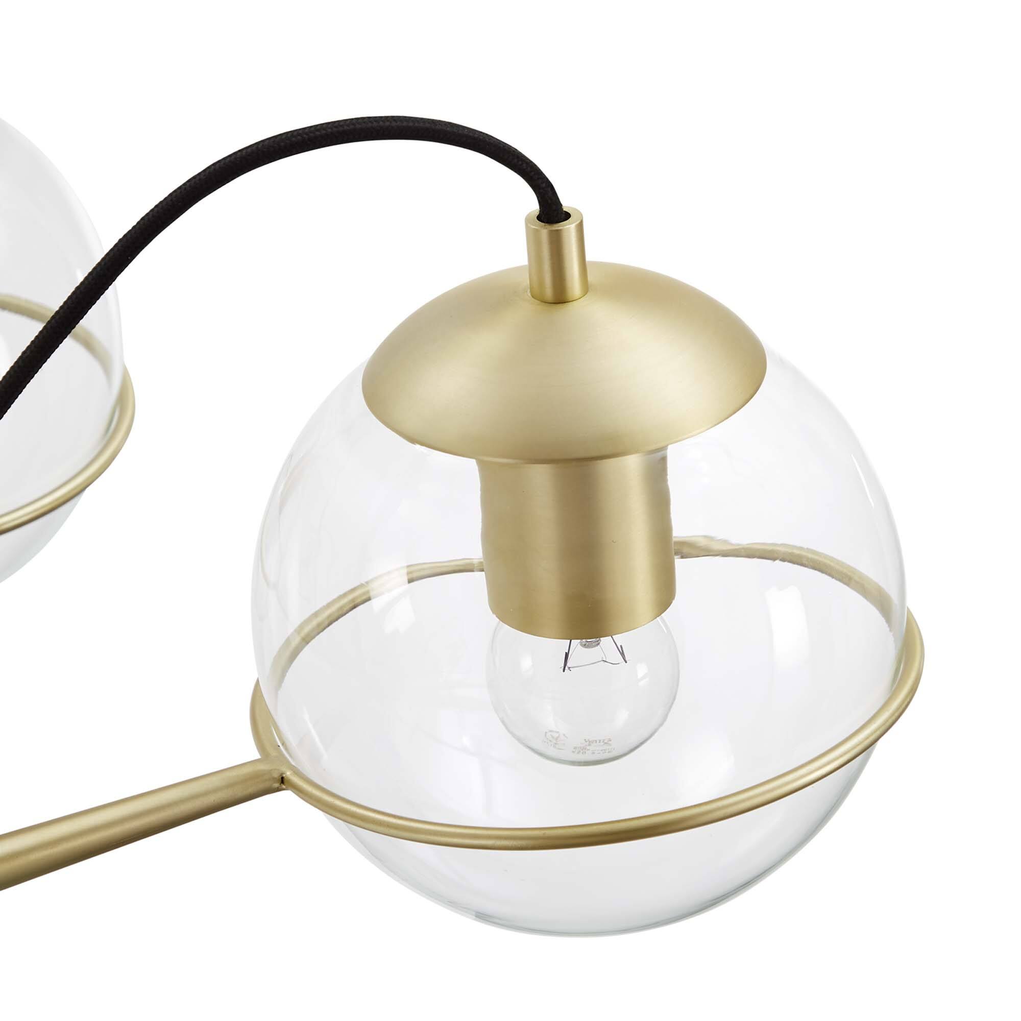 Alt View 6. Modway - Hanna 8-Light Chandelier by Modway - Clear Gold.