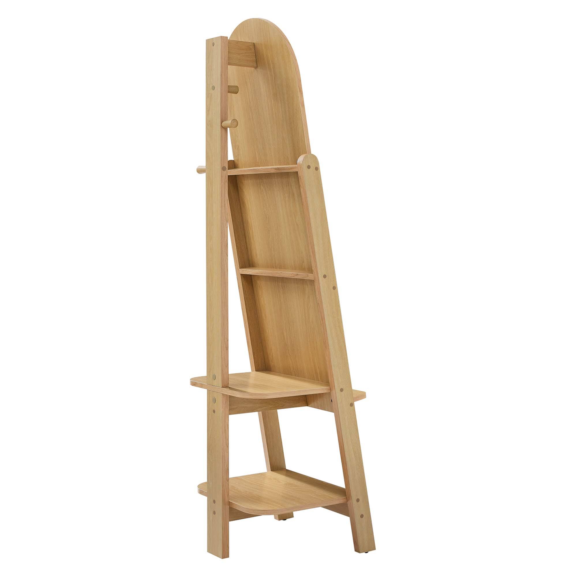 Alt View 4. Modway - Ascend Standing Mirror by Modway - Oak.