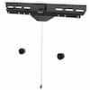 Front. Mount-It! - No Stud TV Wall Mount for 37–80" Screens, 110 lb Capacity, 1.2" Wall Clearance - Black.
