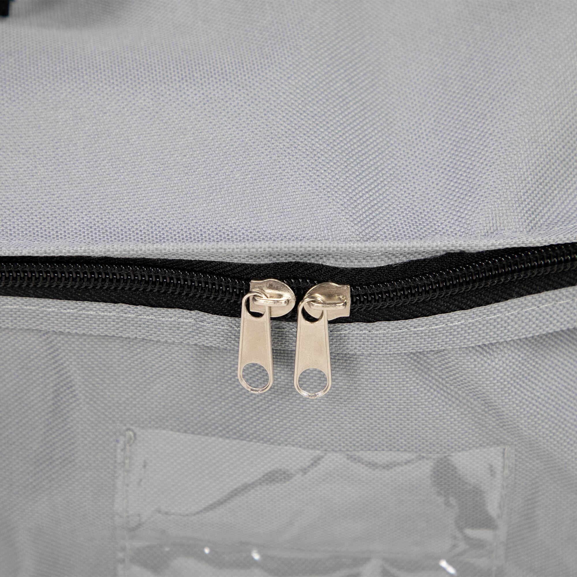 Alt View 4. Northlight - Multi-Seasonal Wreath Storage Bag - 30" - Gray - Gray.