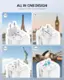 The text on the image is grouped as follows:

1. "ALL IN ONE DESIGN"
2. "Applicable to 200+ Countries & Regions"
3. "EU/KR, UK, AARE, FUSE 3 3 3, US/JP, I I AUS/CN, US FURE, 3 UK, FLASE"