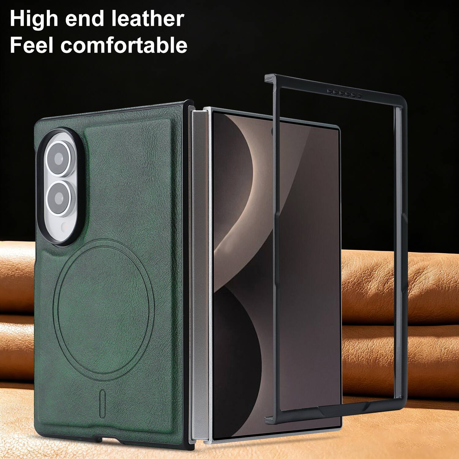 High end leather  
Feel comfortable