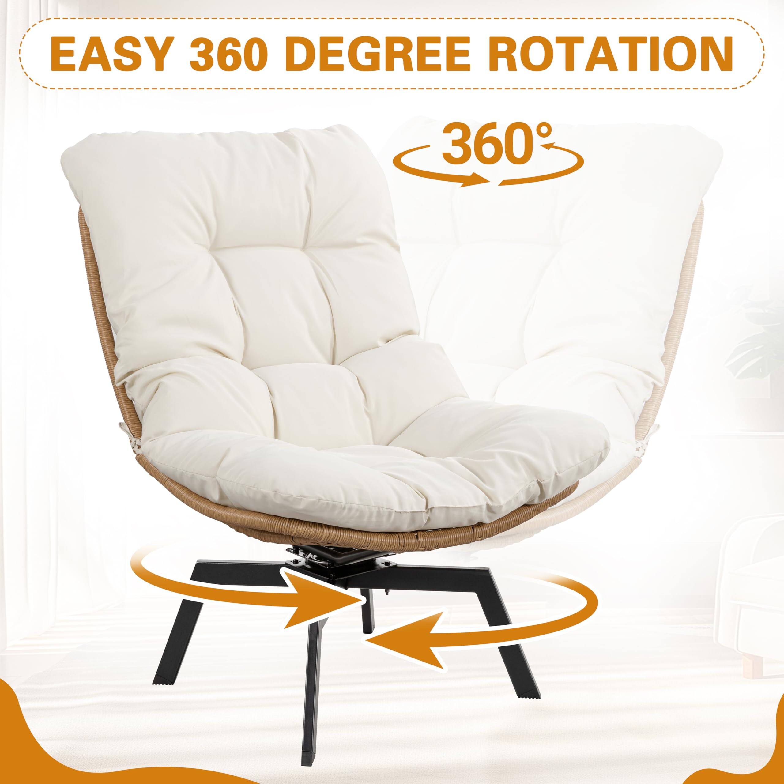 EASY 360 DEGREE ROTATION  
360°