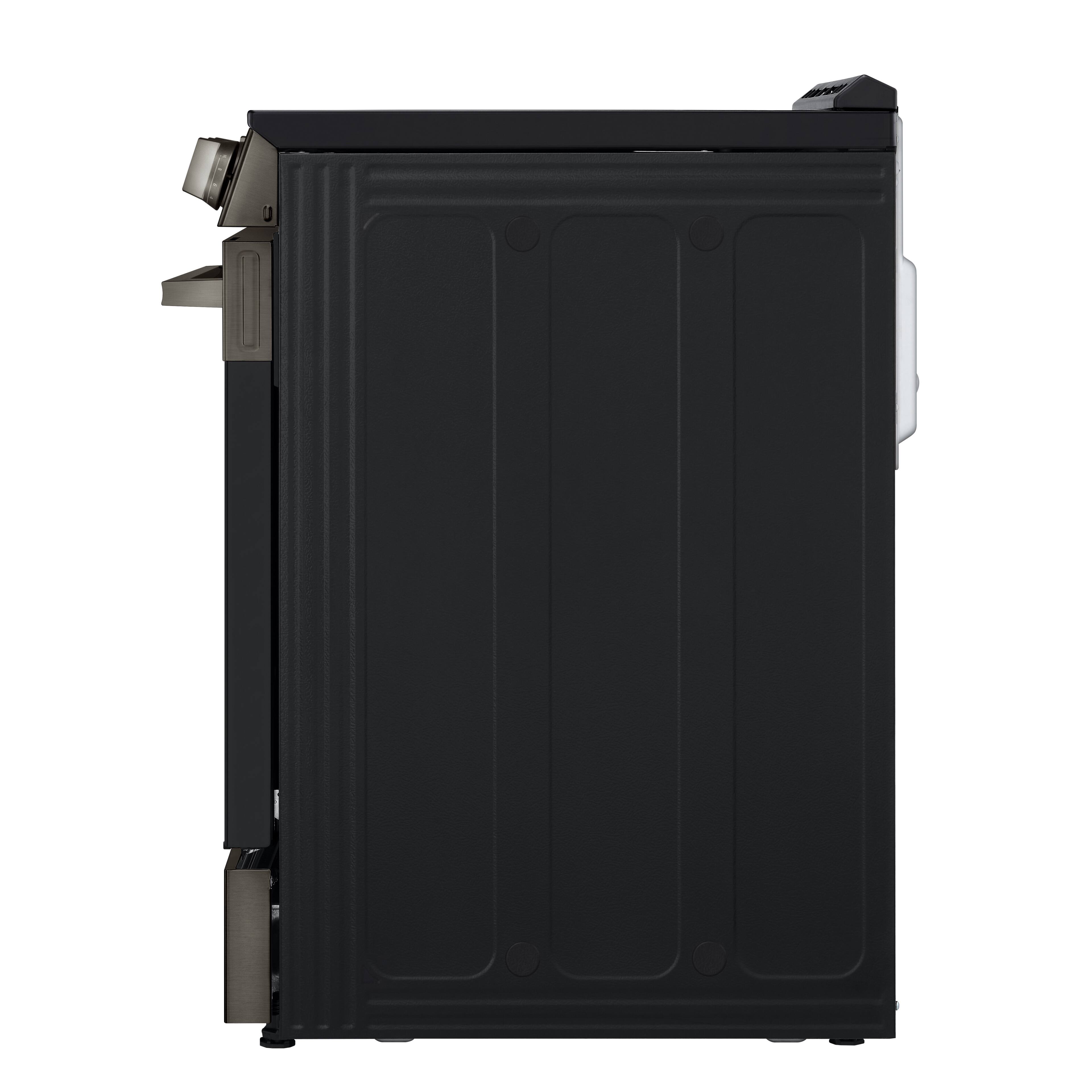 Alt View 17. LG - 6.3 Cu. Ft. Slide-In Electric True Convection Smart Range with Air Fry and Premium Handle - PrintProof Black Stainless Steel.