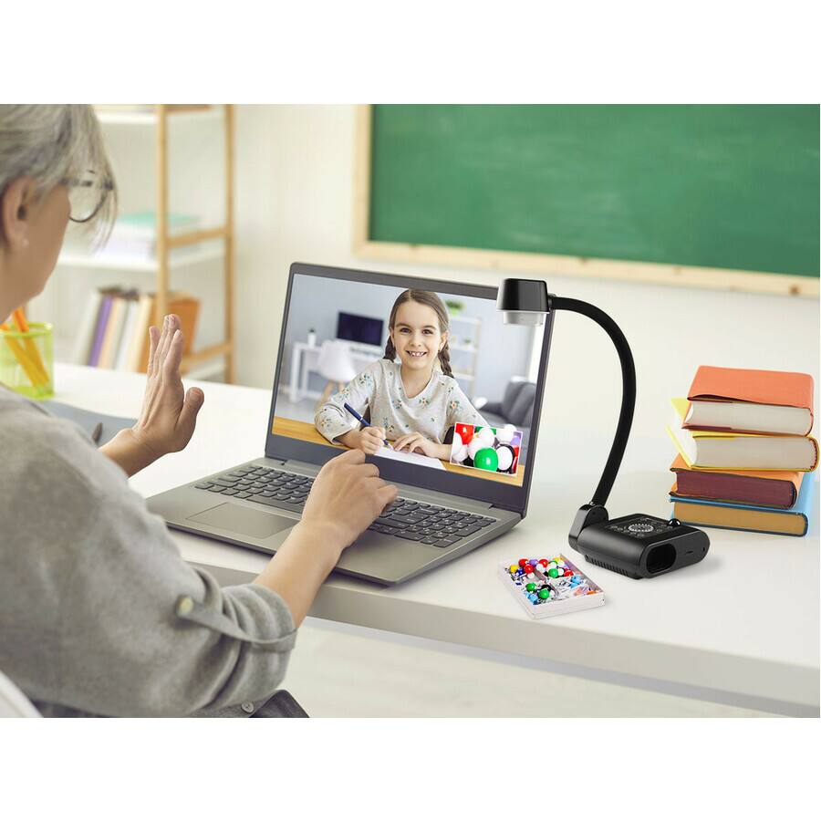 Alt View 2. AVerMedia - AVer F50+ 4K Versatile Document Camera - 0.33" CMOS - 10x Optical Zoom - 23x Digital Zoom - 60 fps - Black.